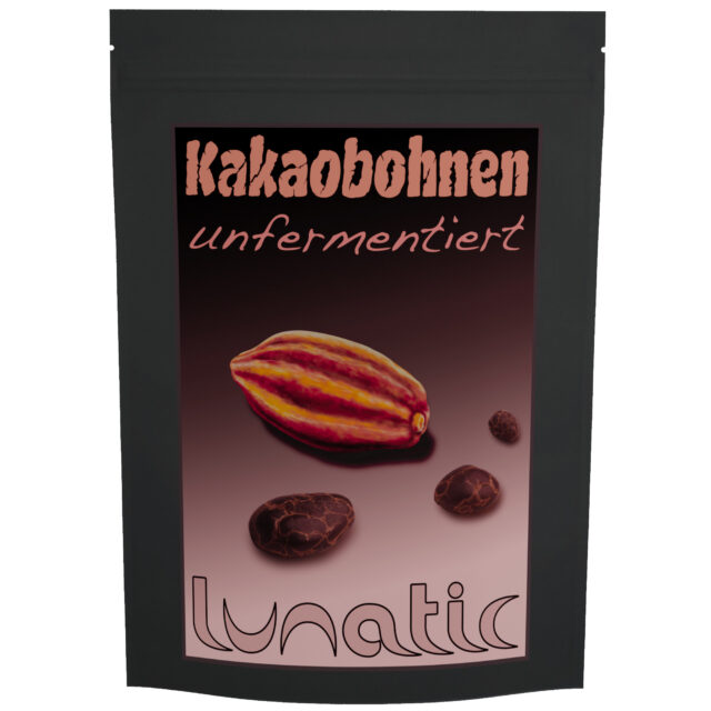 Kakaobohnen unfermentiert 500g Packung
