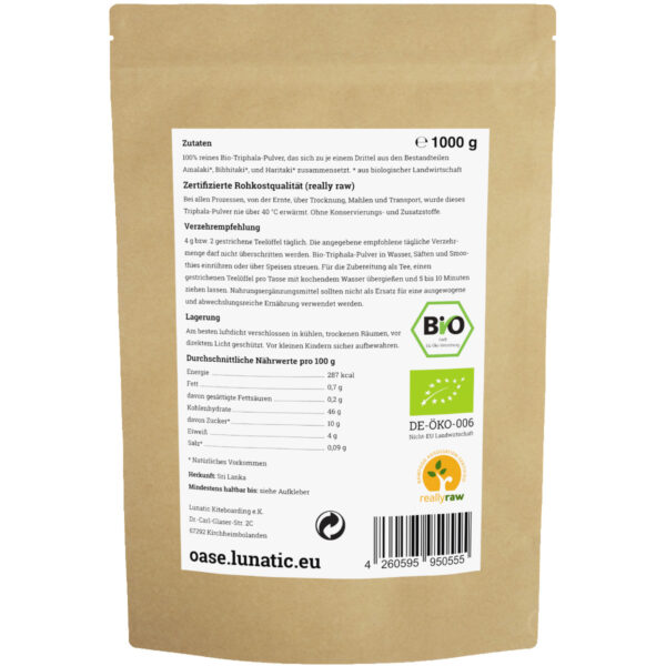 Triphala Pulver Bio Triphala Pulver Bio