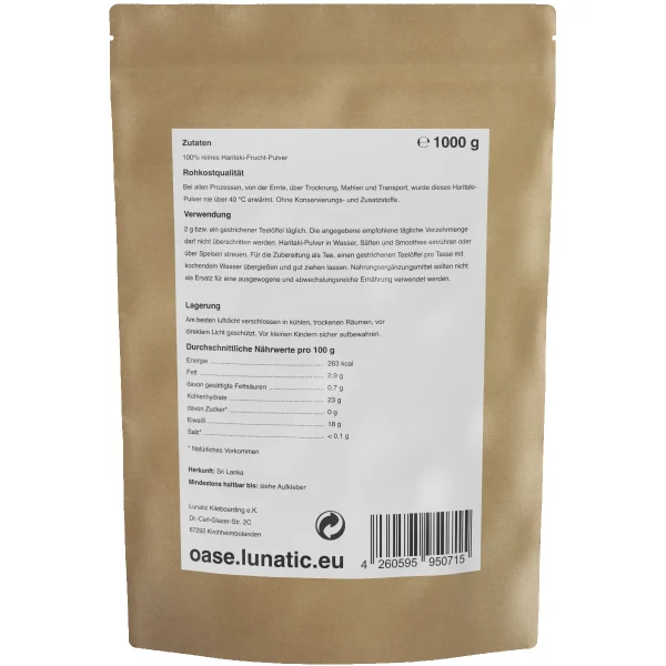 Haritaki Pulver 1000 g